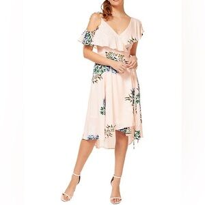 DEX| New High-Low Floral Wrap Summer Dress